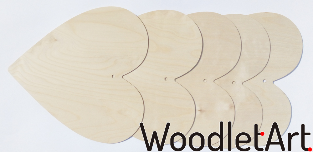 Wycinanki laserowe serce zawieszka na ścianę 